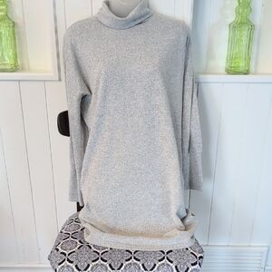 Noisy May Light Gray Turtleneck Sweater